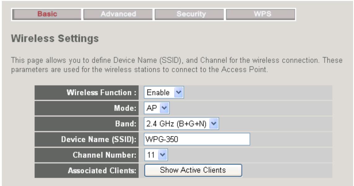VIEWSONIC WPG-350 - 5-5-1 'Basic' Settings - 1