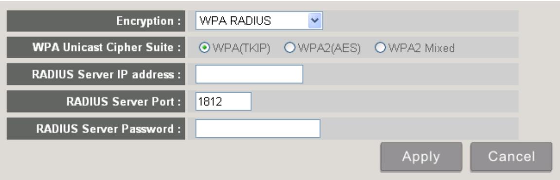 VIEWSONIC WPG-350 - 5-5-3-4 Encryption: WPA RADIUS - 1