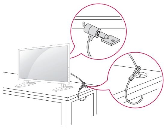 VIEWSONIC CDP4237-L - Using the Kensington security system - 1