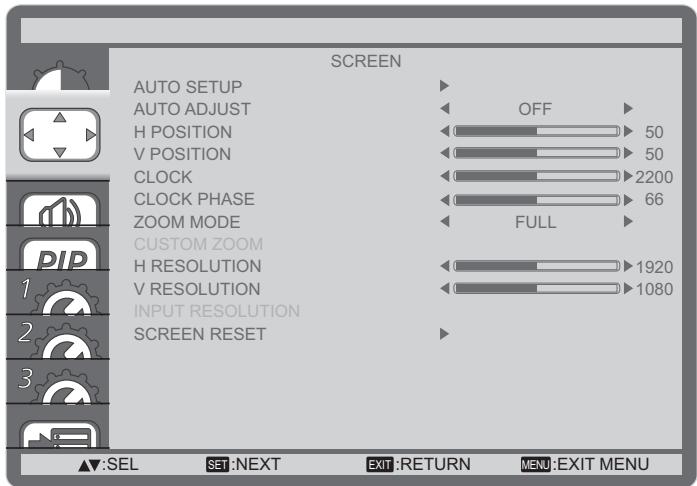VIEWSONIC CDP4635 - SCREEN menu - 1