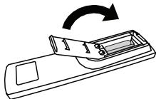 VIEWSONIC CDP4635 - Inserting the batteries in the remote control - 3