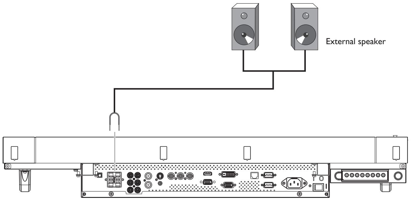 VIEWSONIC CDP4635 - Connecting external speakers - 1
