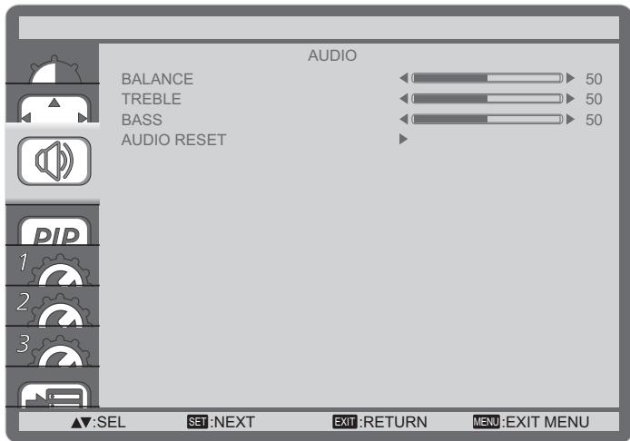 VIEWSONIC CDP4635 - AUDIO menu - 1
