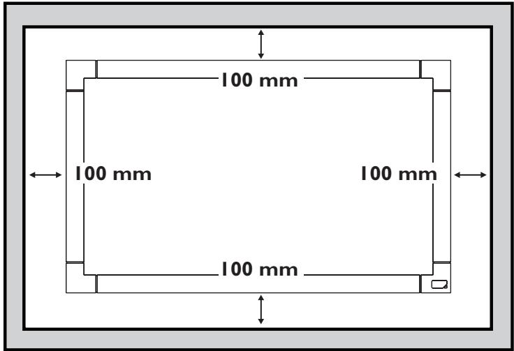 VIEWSONIC CDP4635 - Ventilation Requirements for enclosure locating - 1