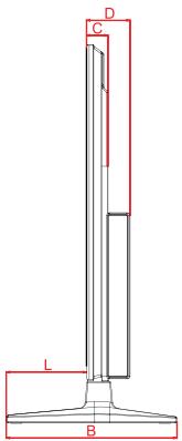 VIEWSONIC CDP4737-L - Dimensions - 3