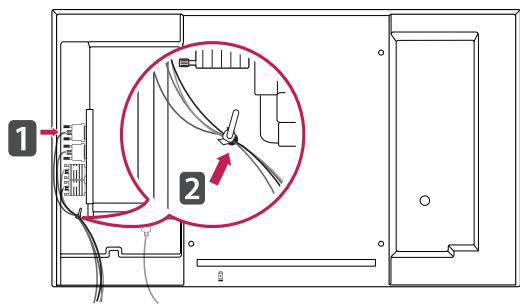 VIEWSONIC CDP4737-L - Using the Mounting Cable Tie - 1