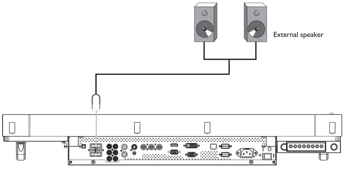 VIEWSONIC CDX5550-L - Connecting external speakers - 1