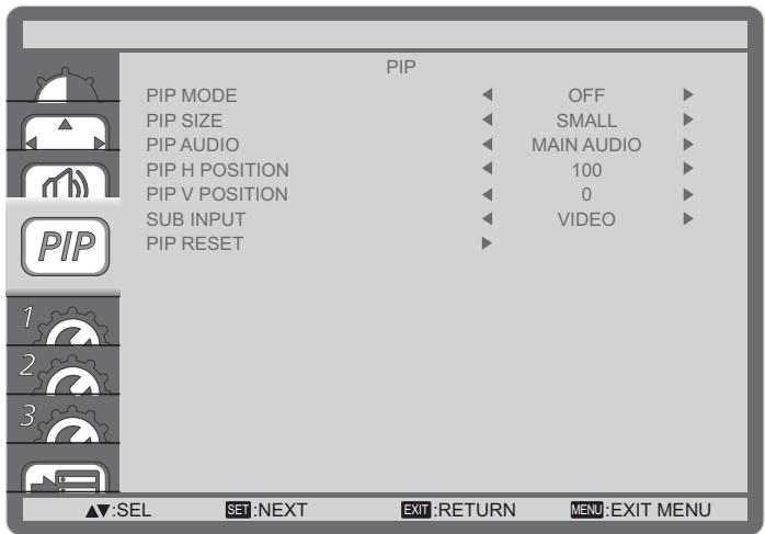 VIEWSONIC CDX5550-L - PIP menu - 1