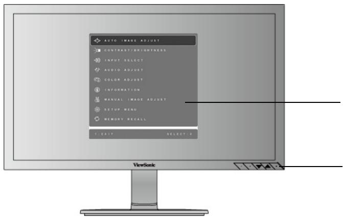 VIEWSONIC VA2251M-LED - Adjusting the Screen Image - 1