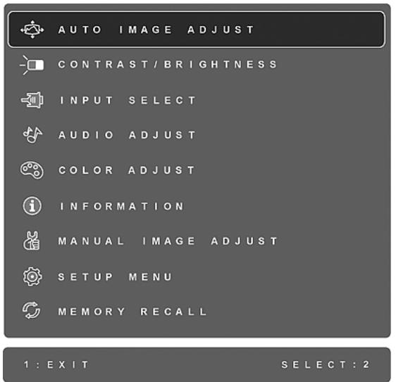 VIEWSONIC VA2251M-TAA - Do the following to adjust the display setting: - 1