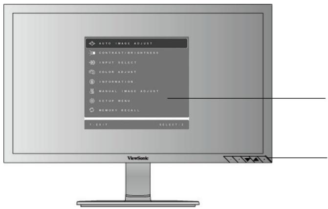 VIEWSONIC VA2451M-TAA - Adjusting the Screen Image - 3