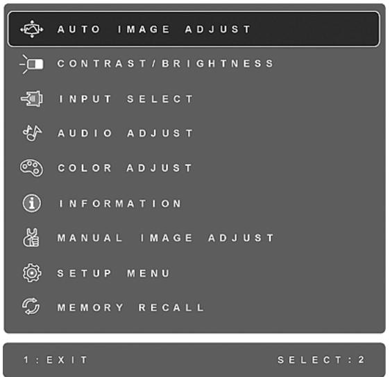 VIEWSONIC VA2451M-TAA - Do the following to adjust the display setting: - 1