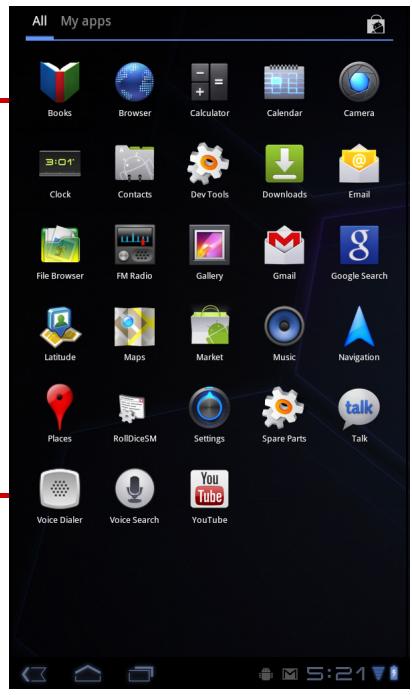 VIEWSONIC VIEWPAD E70 - 移除小工具: - 4