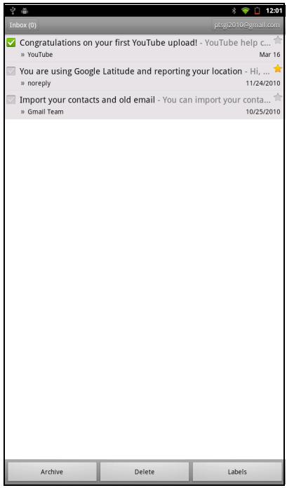 VIEWSONIC VIEWPAD E70 - Criar e enviar e-mails - 1
