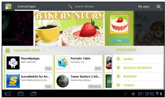 VIEWSONIC VIEWPAD E70 - 搜索应用程序 - 1