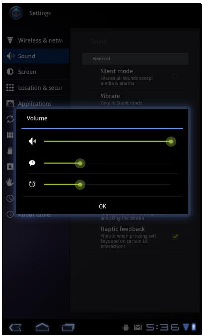 VIEWSONIC VIEWPAD E70 - Para ajustar el volumen - 1