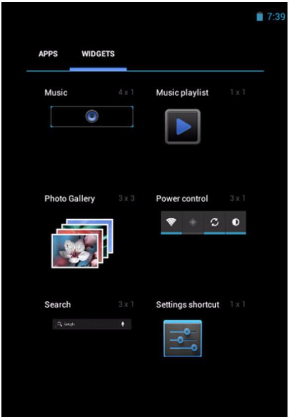 VIEWSONIC VIEWPAD E70 - To remove widgets: - 2