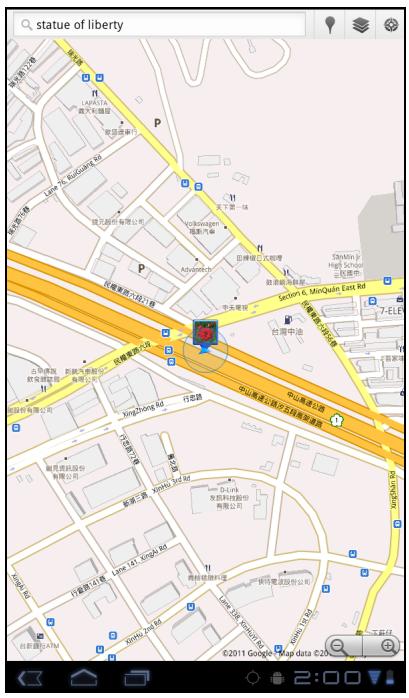 VIEWSONIC VIEWPAD E70 - Finding your current location - 1