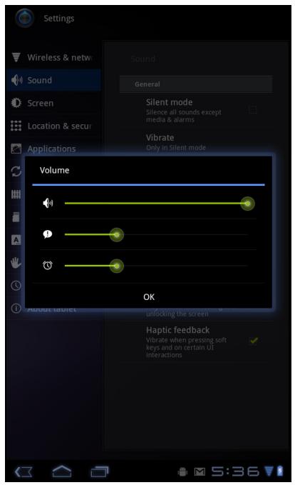 VIEWSONIC VIEWPAD E70 - 调节音量 - 1