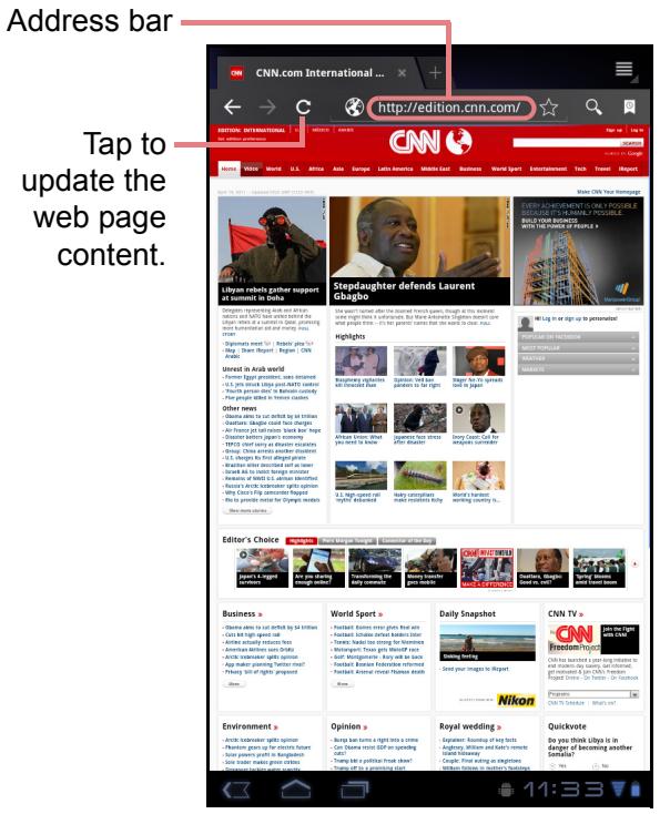VIEWSONIC VIEWPAD E70 - Browsing Web Pages - 1