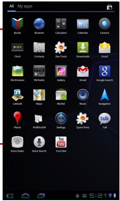 VIEWSONIC VIEWPAD E70 - Процедура удаления виджетов - 2
