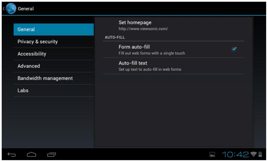 VIEWSONIC VIEWPAD E72 - Managing web pages - 1