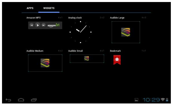 VIEWSONIC VIEWPAD E72 - To remove widgets: - 2