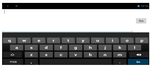 VIEWSONIC VIEWPAD E72 - Using the on-screen keyboard - 1