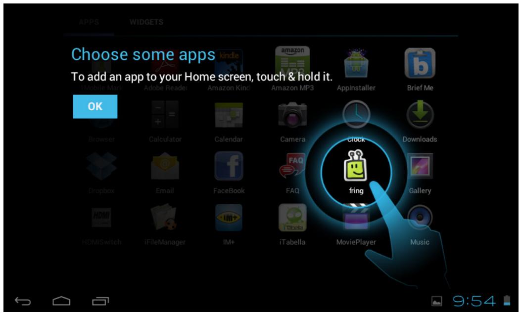 VIEWSONIC VIEWPAD E72 - Customizing shortcut menu - 3