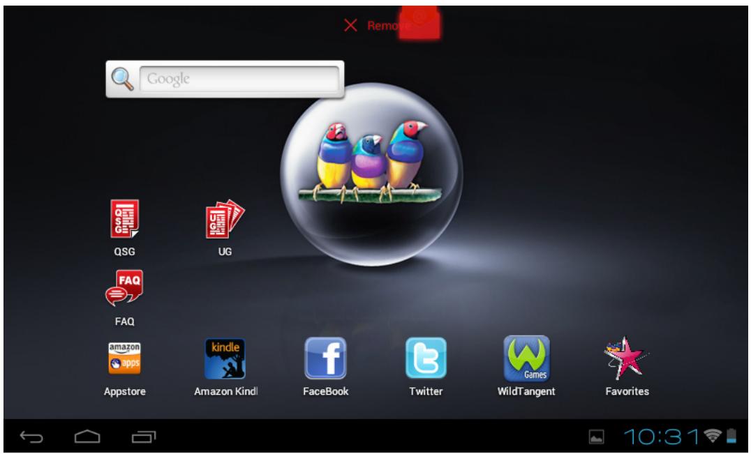 VIEWSONIC VIEWPAD E72 - Customizing shortcut menu - 5