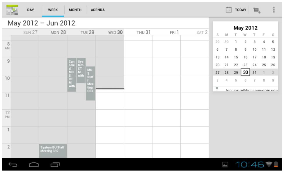 VIEWSONIC VIEWPAD E72 - Calendar - 1