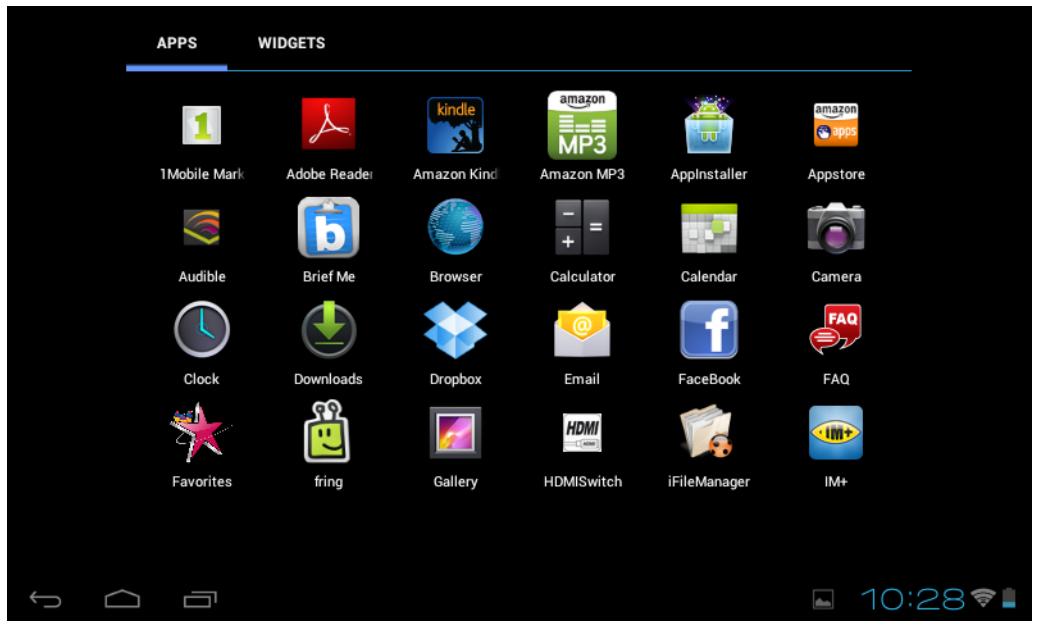 VIEWSONIC VIEWPAD E72 - Customizing shortcut menu - 1