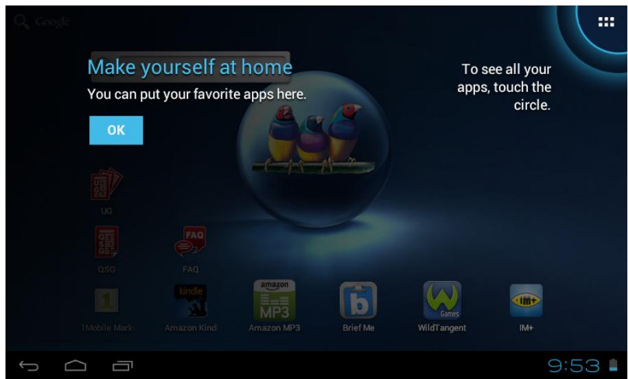 VIEWSONIC VIEWPAD E72 - Home Screen - 1
