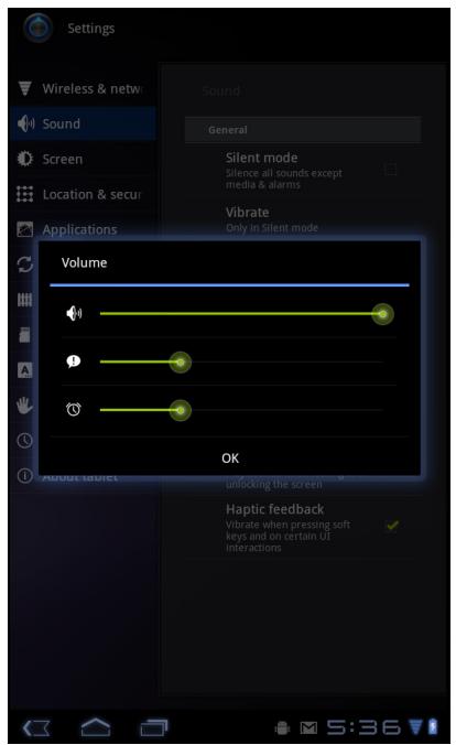VIEWSONIC VIEWPAD G70 - 调节音量 - 1