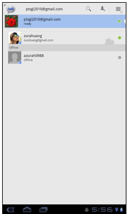 VIEWSONIC VIEWPAD G70 - Параметры Google Talk - 1