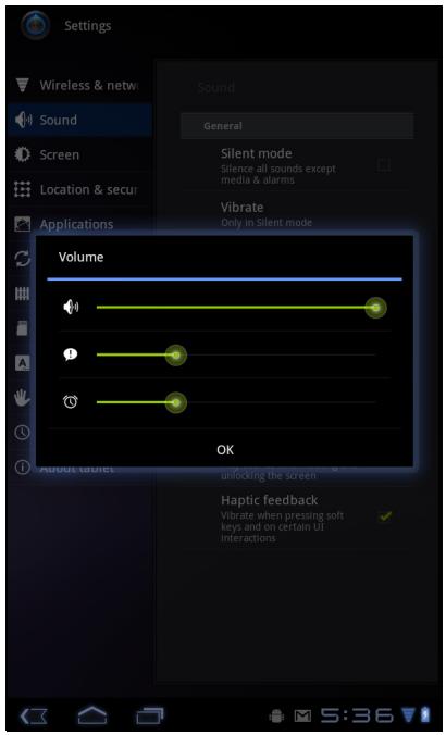 VIEWSONIC VIEWPAD G70 - To adjust the volume - 1