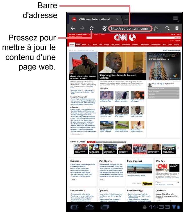 VIEWSONIC VIEWPAD G70 - Ouvrir des pages Web - 1