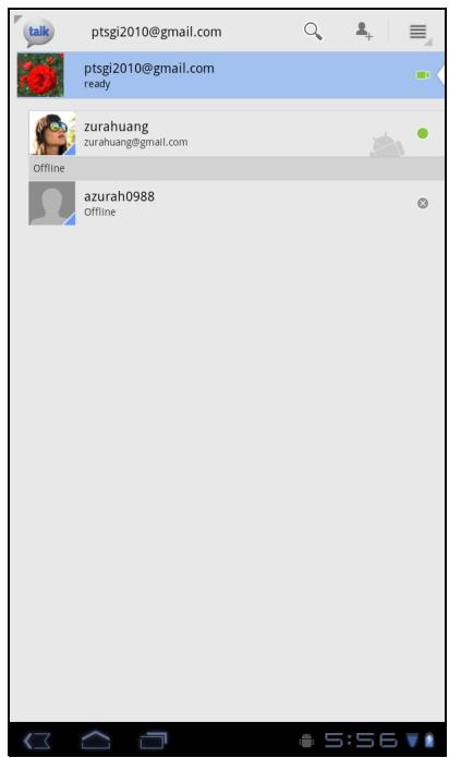 VIEWSONIC VIEWPAD G70 - Google Talk 選項 - 1