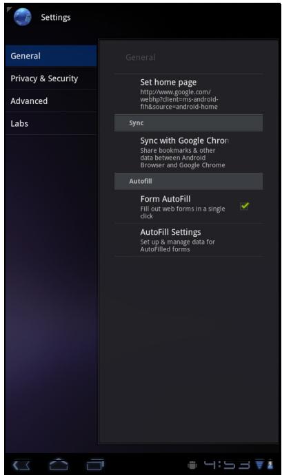 VIEWSONIC VIEWPAD G70 - 管理网页 - 1