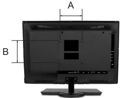 VIEWSONIC VT1901LED - Wall Mount Kit Specifications (VESA) - 1