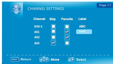 VIEWSONIC VT1901LED - Channel Name Setting - 2