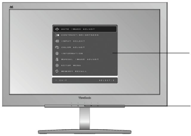VIEWSONIC VX2260S-LED - Adjusting the Screen Image - 1