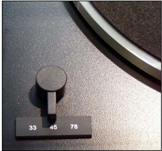 THORENS TD 190-1 - Selecting record diameter - 1