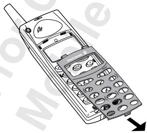ERICSSON A1018S - Changing the Front Panel - 3