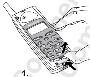 ERICSSON A1018S - Changing the Front Panel - 1
