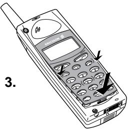 ERICSSON A1018S - Changing the Front Panel - 4