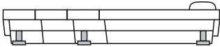 ERICSSON DIALOG 4225 VISION - Press hard where the arrows are pointing, until you hear the "Click" sound. - 4