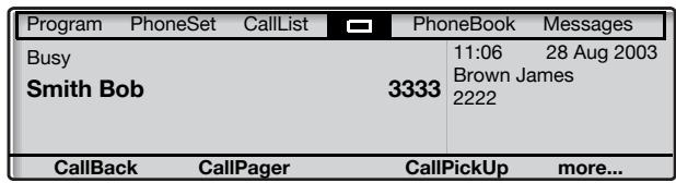 ERICSSON DIALOG 4225 VISION - Call the ringing extension. - 2
