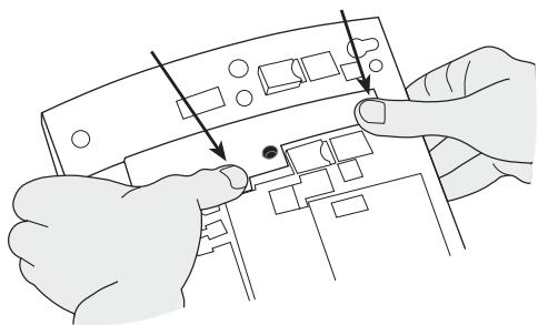 ERICSSON DIALOG 4225 VISION - Attach the key panel unit. - 1