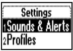 ERICSSON R310S - To set the key sound - 2